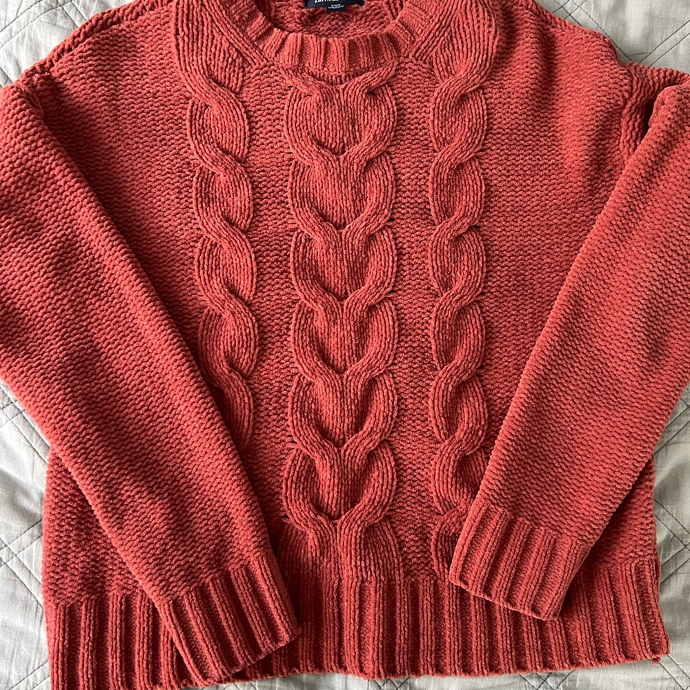 burnt orange american eagle sweater